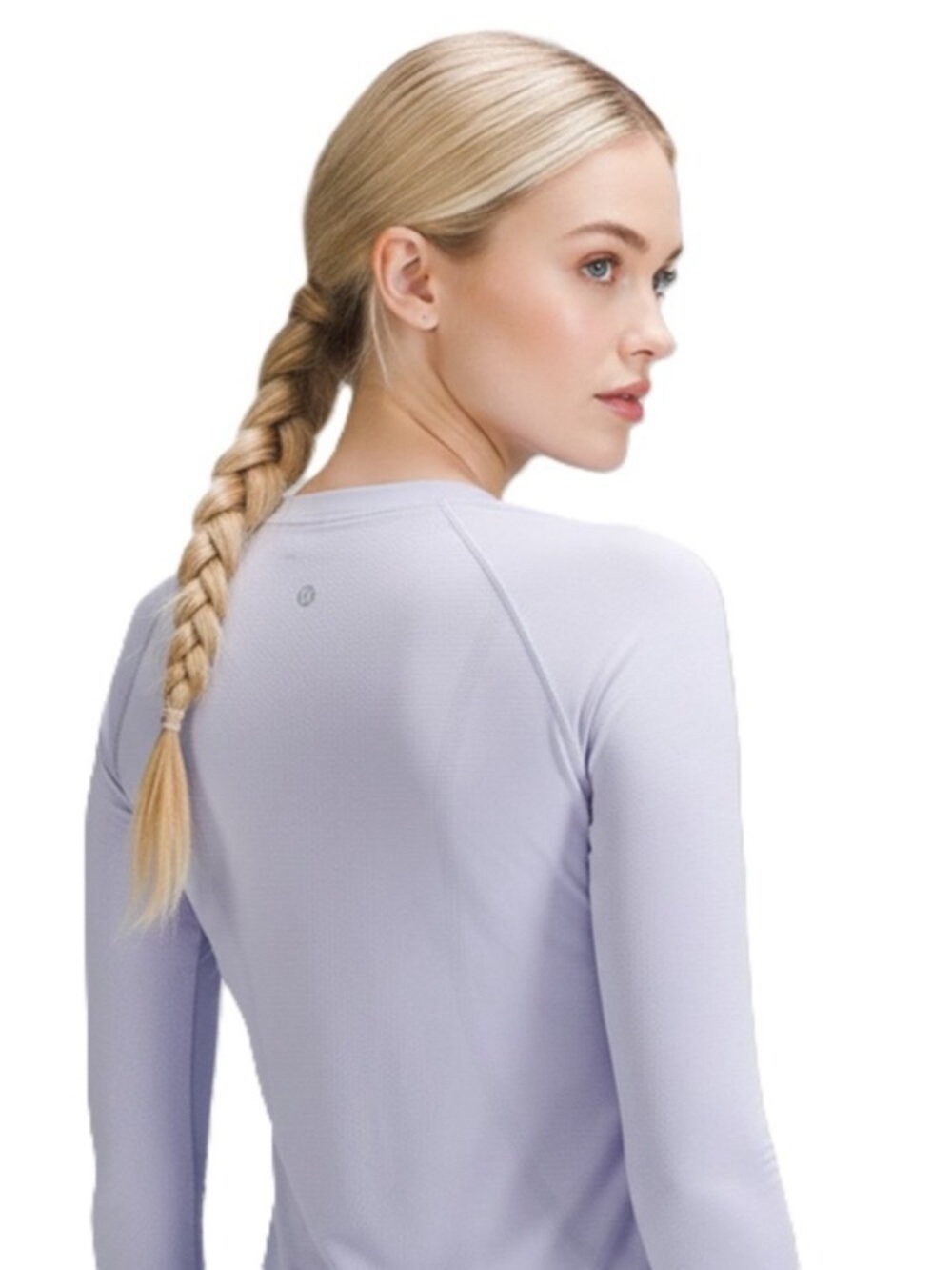 Lululemon Women’s Long Sleeve Crewneck Workout Top - Light Lilac Size 8 EUC